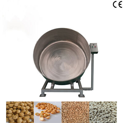 Bom preço. Máquina recubridora por lotes de grande diâmetro 35-40kg/lote para cacahuetes recuperados de sabor frio de barbacoa e almendras wasabi on-line