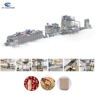 Bom preço. Linha de processamento industrial de amendoim branqueado de alto rendimento para máquina de descascamento de ar de amendoim de avelã/pistache on-line