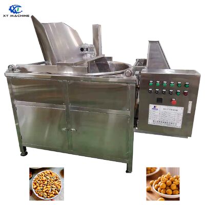 Bom preço. Fritadeira a gás de lote em aço inoxidável 304 com capacidade de 300kg/h e controle inteligente de temperatura para nozes e feijões on-line