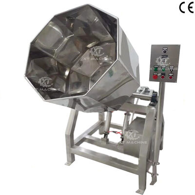Bom preço. Máquina octogonal de aço inoxidável do tempero do petisco SS304 com capacidade 500kg/h máquina do aromatizante do alimento para a mistura automática on-line