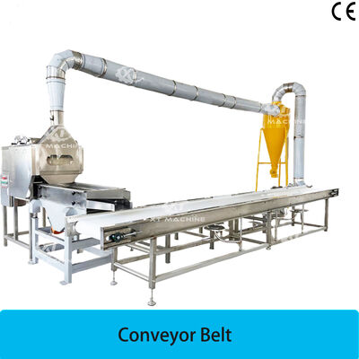 Bom preço. Cinturão transportador industrial móvel SUS304 Transportador de montagem de alimentos para processamento de nozes com capacidade personalizável on-line