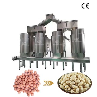 Máquina de Branqueamento de Amendoim 304SUS de Grande Capacidade 1000-1200kg/h com Taxa de Branqueamento de 98% para Processamento de Alimentos