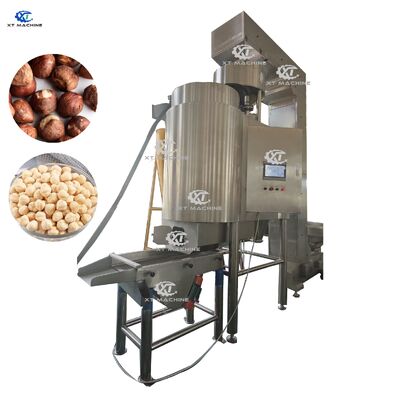 Bom preço. 500-600 kg/h Máquina de blanqueamento de amendoim/pistache/nozes de alto rendimento com controlo PLC e material SUS304 on-line