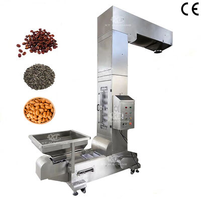 Equipamento de Alimentação Tipo Z Industrial Automático de Esteira para Elevador Vertical de Grãos, Lanches e Nozes