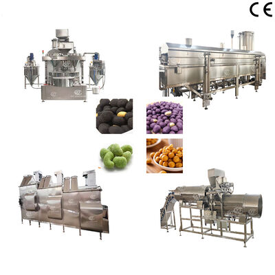 Bom preço. Equipamento de revestimento e fritura de nozes de alta eficiência Snacks Linha de produção de fritura revestida com alimentos para plantas de processamento de nozes on-line