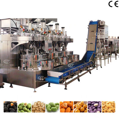 Bom preço. Nova tecnologia de equipamento de processamento de amendoim revestido frito totalmente automático para plantas de processamento de nozes on-line