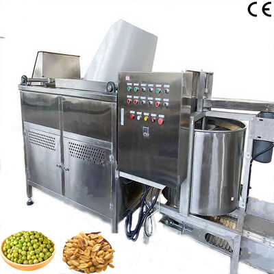 Máquina de Fritar Alimentos com Controle Automático de Temperatura - Fritadeira em Lote para Amendoim com Descarga Automática