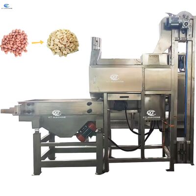 Máquina de Branqueamento de Amendoim com Capacidade de 800-1000kg/h, Taxa de Descascamento de 98-99% e Material SUS304 para Processamento Eficiente de Amendoim
