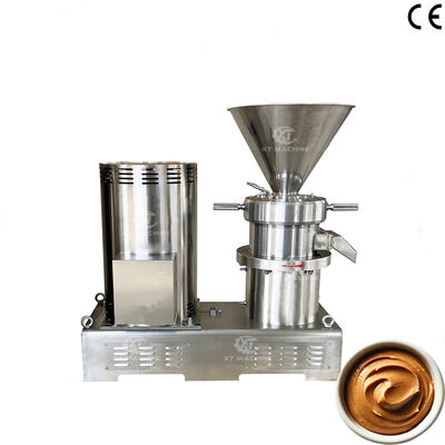 Bom preço. Moinho colóide de manteiga de amendoim totalmente automático Moedor de gergelim SS304 Máquina de fabricação de manteiga de porca de aço inoxidável on-line