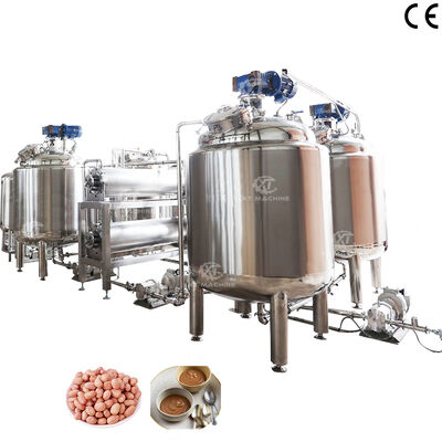 Tanque de mistura/refrigeração/desgaseamento de manteiga de amendoim de baixo preço com capacidade de processamento personalizada e isolamento térmico