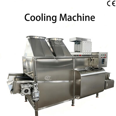 Bom preço. Máquina de refrigeração de amendoim frito 500-1500Kg/h Máquina de refrigeração comercial com aquecimento elétrico on-line