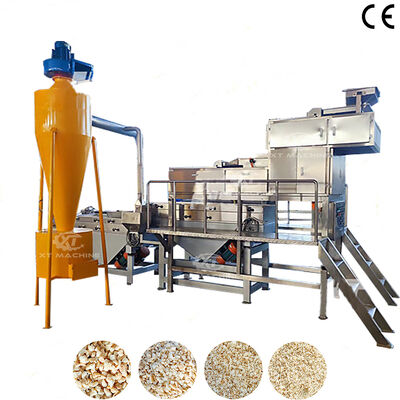 Bom preço. Máquina de picar e classificar nozes de quatro estágios com saída personalizável de 1000kg/h-2000kg/h para fábricas de processamento de nozes on-line