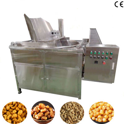 Bom preço. Máquina automática de fritar batch de amendoim com aço inoxidável SUS304 e controle de temperatura inteligente para processamento de nozes on-line