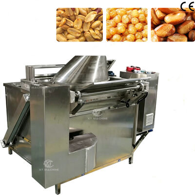 Bom preço. Máquina de fritura em lote para amêndoas com controle de temperatura SUS304, máquina de fritura de chips de milho para fritura de nozes alimentares on-line