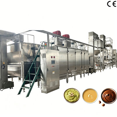Bom preço. 1000 kg/h Capacidade Linha de produção de manteiga de amendoim Equipamento de processamento de manteiga de amendoim com produção estéril totalmente fechada on-line