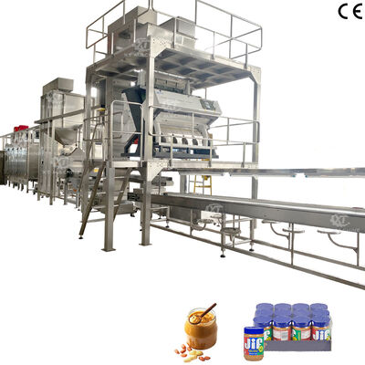 Bom preço. Máquina de fabricação de manteiga de amêndoa totalmente automatizada com controlo PLC on-line