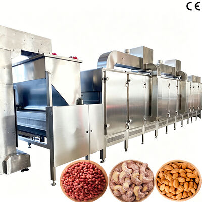 Bom preço. SS304 Máquina de torrefação de nozes contínuas de qualidade alimentar on-line