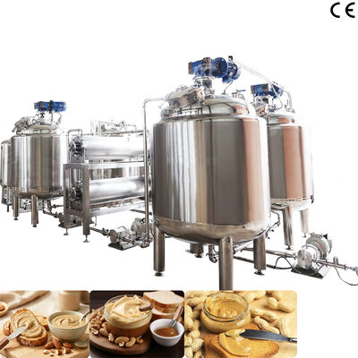 Bom preço. Tanque de mistura/refrigeração/desgaseamento de manteiga de amendoim de baixo preço com capacidade de processamento personalizada e isolamento térmico on-line