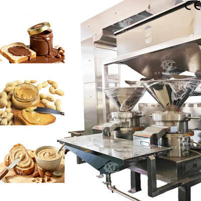 Bom preço. Molino coloidal SUS304 automático 500-1000kg/h para mantequilha de cacahuete, mantequilha de almendra e massa de sésamo on-line