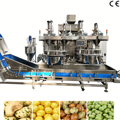 Bom preço. Vendas directas de fábrica 500kg/h-1000kg/h Máquina automática de revestimento de nozes Máquina de produção de amendoim coberta para amendoim Feijões japoneses Caju amêndoas on-line