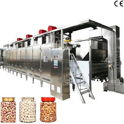 Bom preço. Máquina de torrefação de feijão japonês de alta qualidade torrefação automática de nozes com 500 kg/h-2000 kg/h para processamento de alimentos on-line