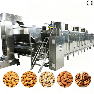 Bom preço. Máquina de Torrefação Contínua de Amendoim e Amêndoas com Temperatura Regulável para Fábricas de Processamento de Frutos Secos on-line