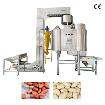 Bom preço. Nova máquina de descascamento e branqueamento de ar controlada por plc, máquina de remoção de pele de avelã e amendoim em aço inoxidável On-line