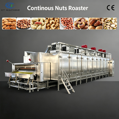 Bom preço. Forno de Torrefação Profissional Contínuo Multifuncional de Esteira para Amendoins, Sementes, Castanhas de Caju, Amêndoas com Economia de Energia On-line